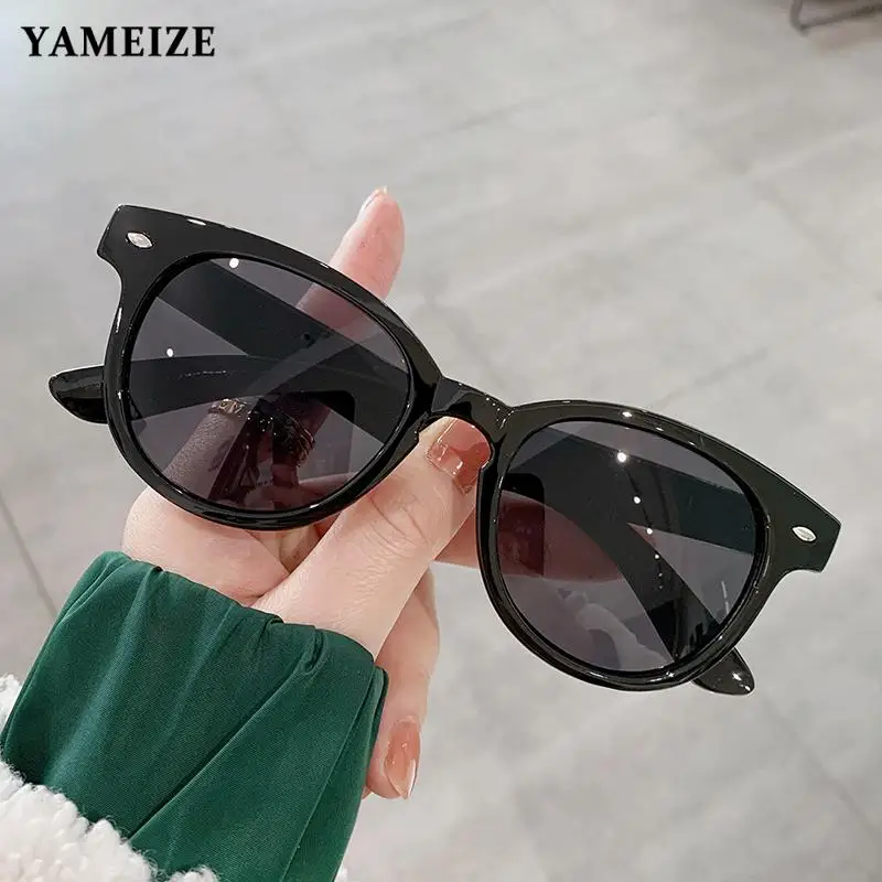 

Y2K Women Men Sunglasses Round Retro Sun Glasses Vintage Rice Spike Female Driving Luxury Designer New Uv400 Protection Outdoor