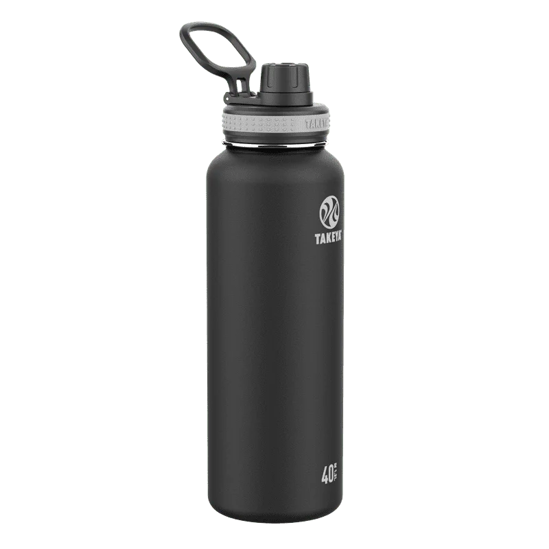 Spout Water Bottle, Stainless Steel, Vacuum insulated, 40 oz