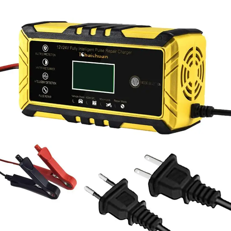 

Automotive Battery Charger 12V Digital Display Battery Charger Automobile Battery Maintainer Battery Trickle Charger For Car SUV