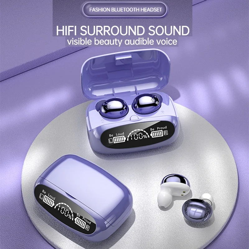 

5.1 TWS Bluetooth Earphones 2000mAh Charging Box Wireless Headphone 9D Stereo Sports Waterproof Earbuds Headsets With Microphone