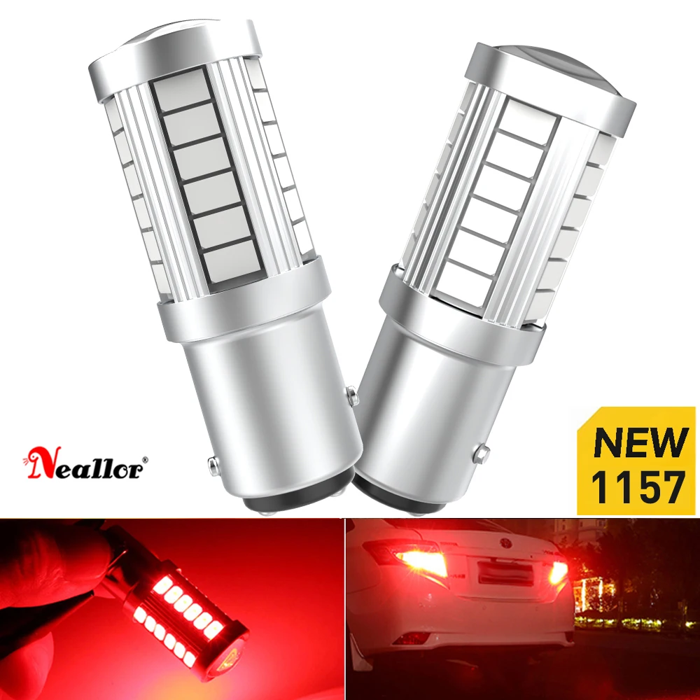 

2x BA15S P21W 1156 1157 P21/5W BAY15D W21/5W 7443 3157 p27/7w Автомобильная светодиодсветодиодный лампа задсветильник хода DRL Автомобильная Лампа 12V 6000K красный белый