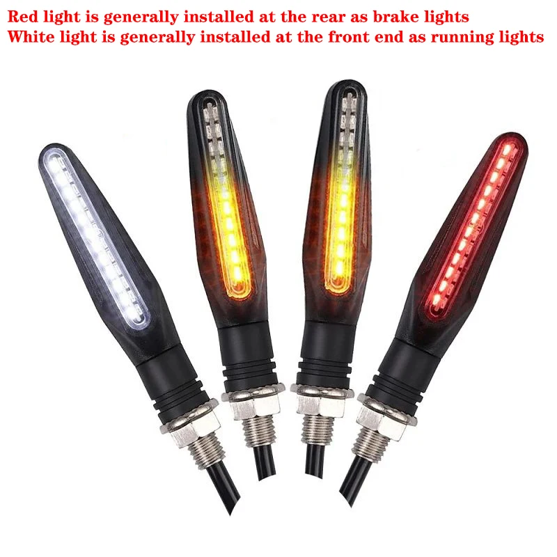 

Указатели поворота для мотоцикла, 12 В, светодиодные многофункциональные водонепроницаемые поворотники для мотоцикла с ходовыми огнями и аксессуарами для стоп-сигналов