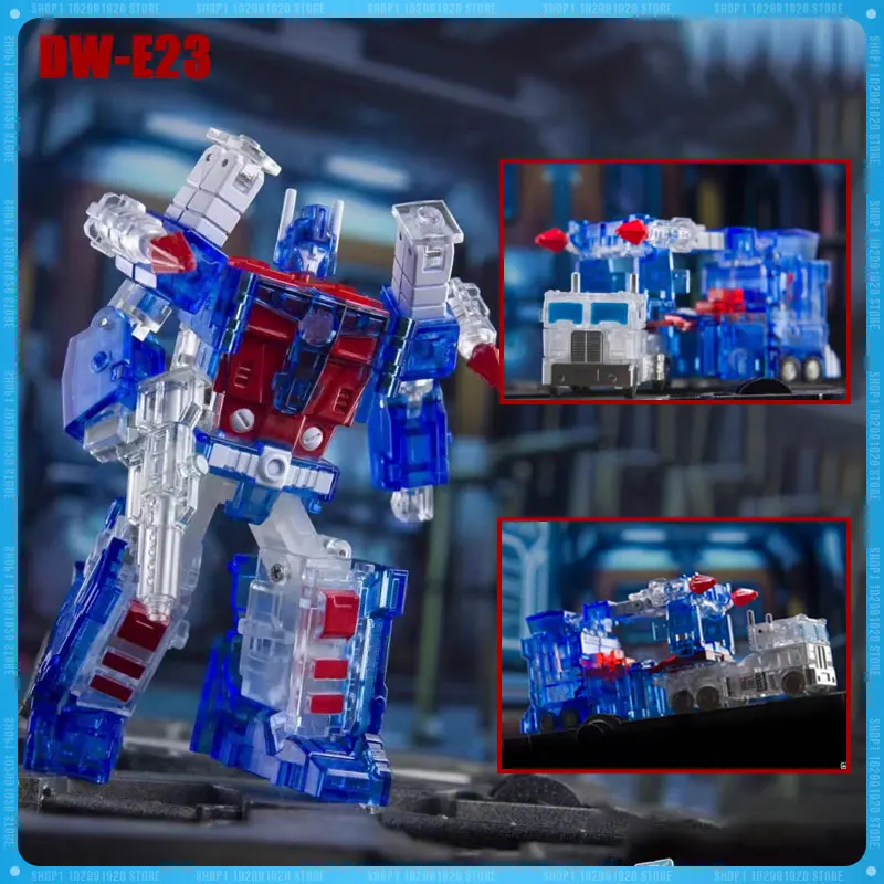 Фото В наличии НОВЫЙ DR.WU DW-E23 Ultra Magnus Color Transparent Edition Трансформация Малая масштабная фигурка Модель Коллекция игрушек №1