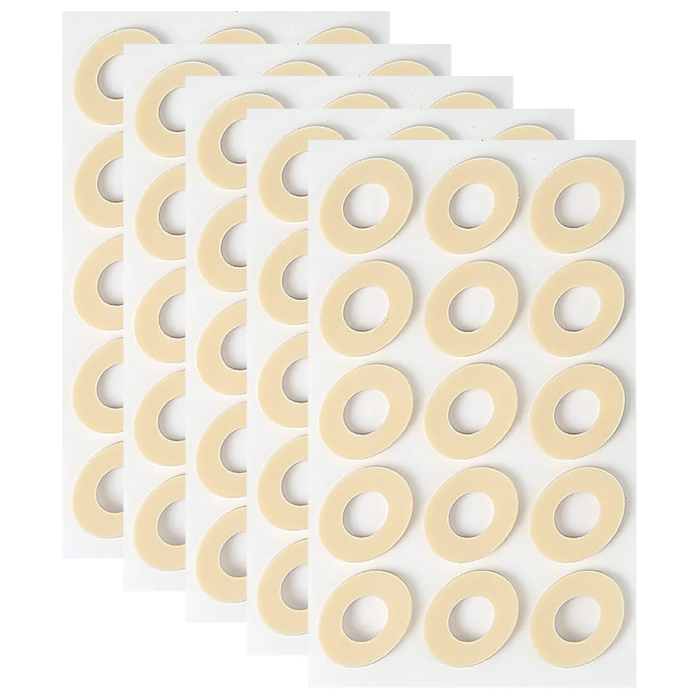 

5 Sheets Corn Callus Remover Feet Foot Pad Oval Pads Breathable Latex Sponge Bottom Cushion