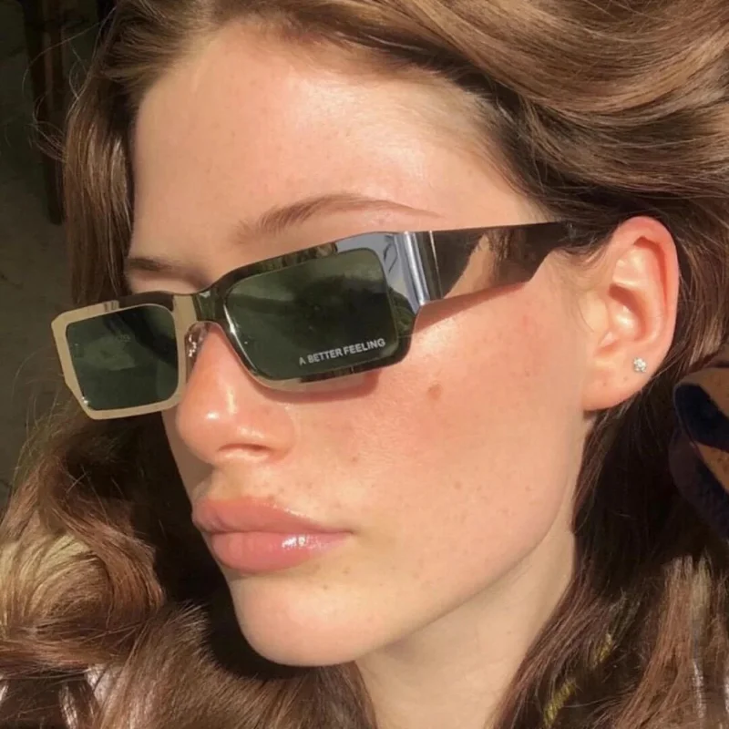 

New Small Rectangle Men Sunglasses Women Fashion Brand Designer Sun Glasses Ladies Vintage Leisure Eyewear UV400 Gafas De Sol