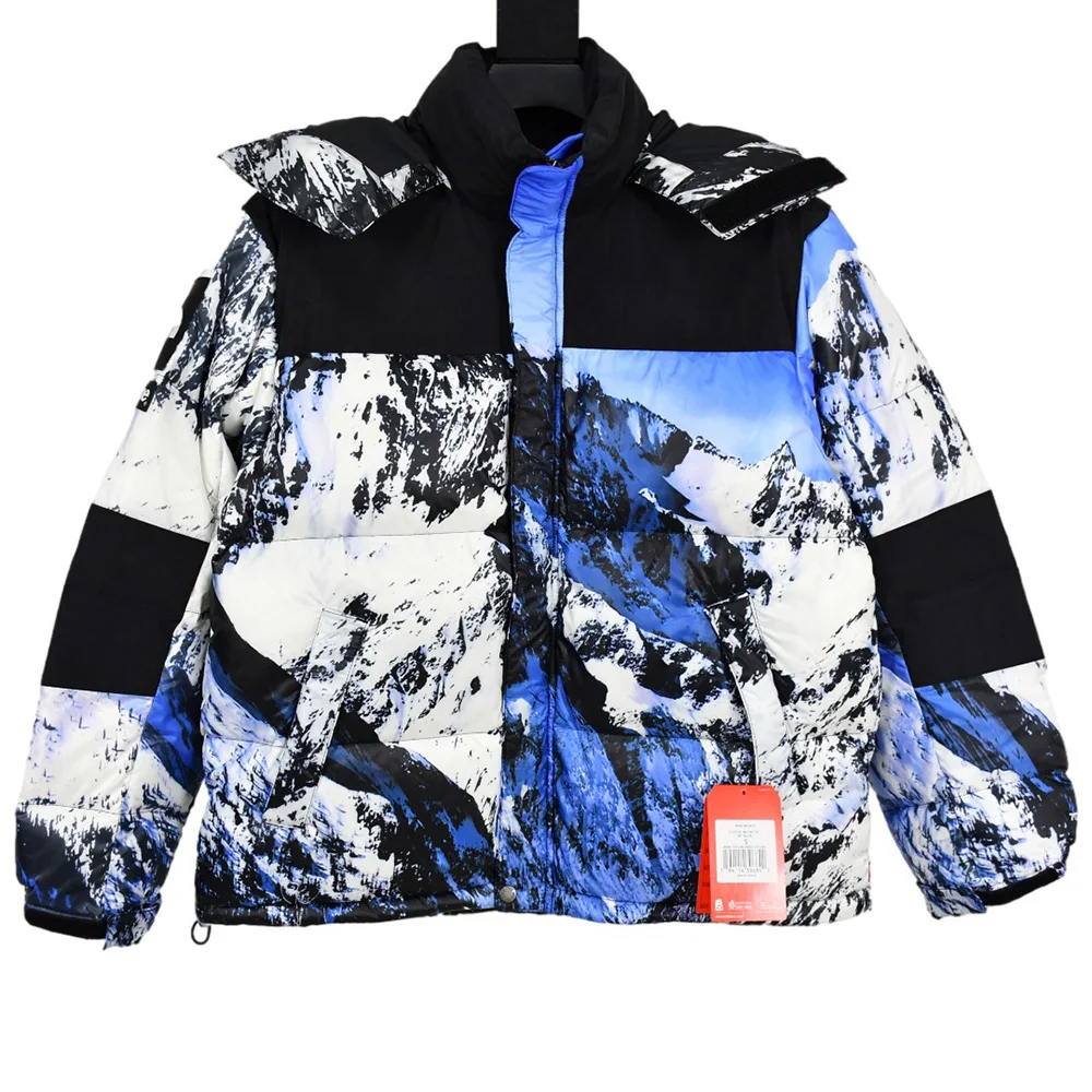 

Best version 17FW Mountain Baltoro Jacket Men Women Streetwear HipHop 90% Duck Down Filling Snow Mountain Down Jackets Men