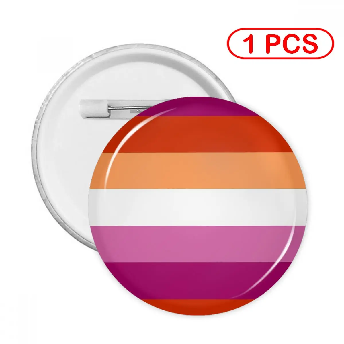 

Soft Button Pin Clothes Brooch Creative Pins Jewelry Decor Cute Badge Lesbian (new) Pride Large Flag Print Pin Women Child Lapel