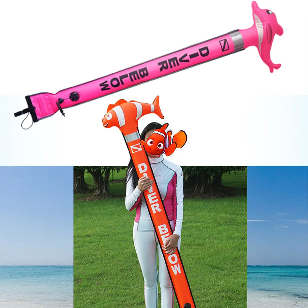 

Multi-functional Scuba Diving Float For All Diving Adventures - Easy To Secure Safety Sausage Signal