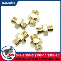 camvate 5pcs double head hexagon screw adapter with 38 male to 38 male for tripodmonopodballheadlight standvideo light