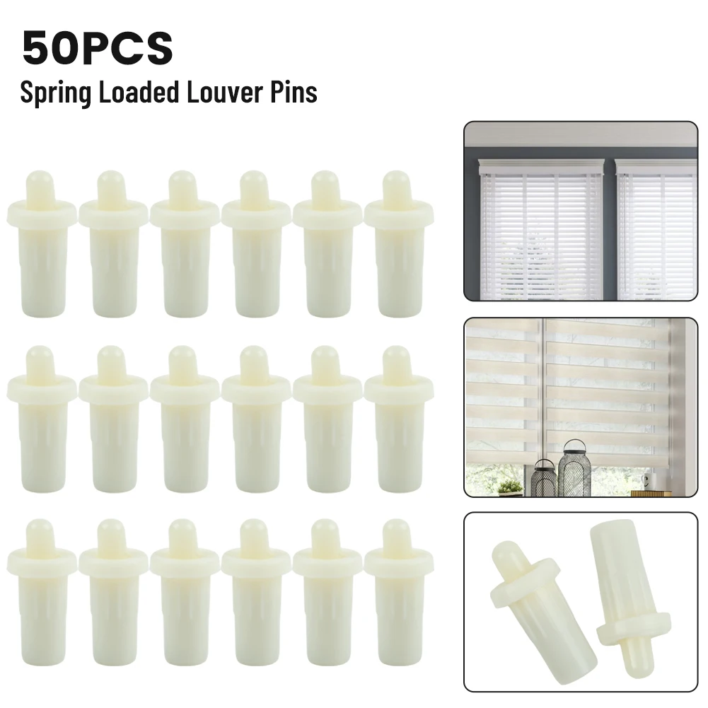 

50pcs Spring Loaded Replacement Pins For Plantation Shutter Louver Repair Pin Spring Partition Pin Up And Down Door Shaft