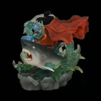 one piece statue gk model oka shichibukai fighting pose on shark pvc ation figure15cm h in retail box