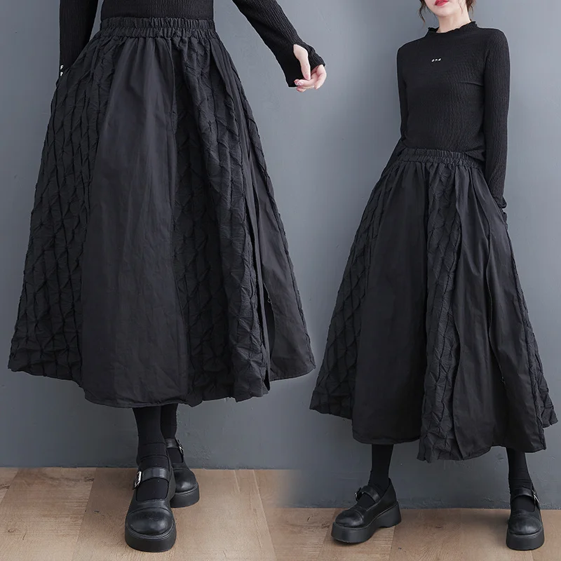 Женская трапециевидная юбка трапециевидной формы с рисунком рыбьей чешуи