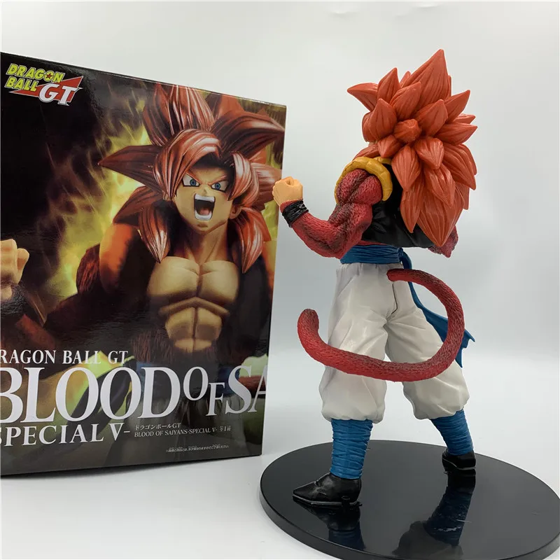 Фигурка из м/ф Драконий жемчуг Z Gogeta Goku Super Saiyan 4 аниме с красными волосами ПВХ