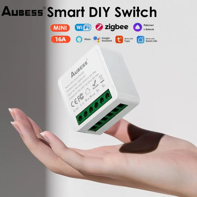 

Мини-модуль переключателя «сделай сам», умный дом Zigbee, управление через приложение, голосовое управление для Alexa Google Home, поддержка двухсторо...