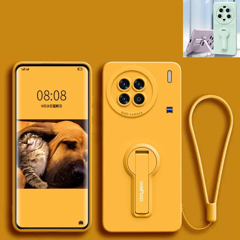 Жидкий силиконовый чехол для телефона VIVO X90 X80 X70 X60 X50 Pro Plus vivoX90