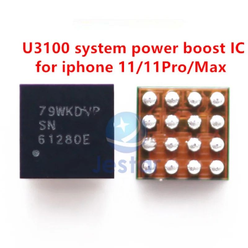 

5-30pcs U3100 61280E system power boost IC For iphone 8 8p X/XS/XSMAX/XR 11 11Pro/Max