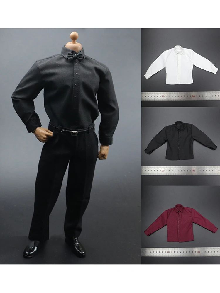 

1/6 Scale Suit Male Man Shirt Model for 12" Action Figure Male Body Toy Accessories Can be AT027