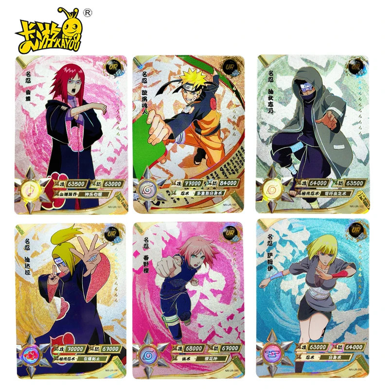 

Оригинальные открытки KAYOU Наруто UR 081-107 Bijuu Namikaze Minato Gaara Uzumaki Naruto Fuu, детские игрушки, подарки