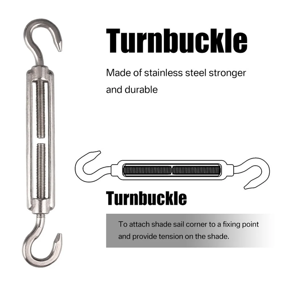 24 шт. 316 аксессуары для морских теней набор оборудования защиты от солнца 5 дюймов