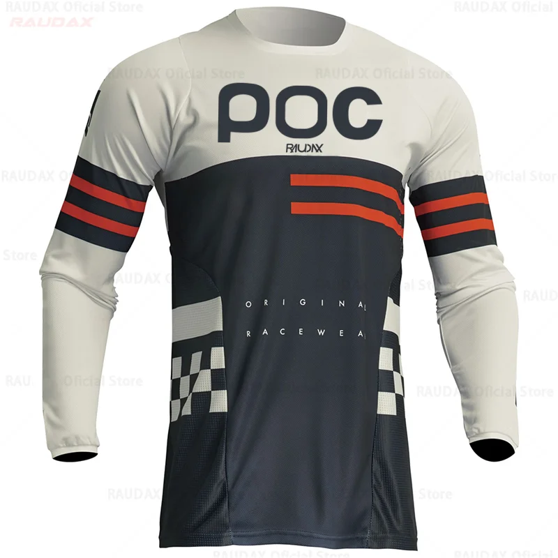 

Рубашка RAUDAX POC Мужская для велоспорта и мотокросса, майка для езды на велосипеде, футболка для мальчиков, MX Одежда для езды на мотоцикле