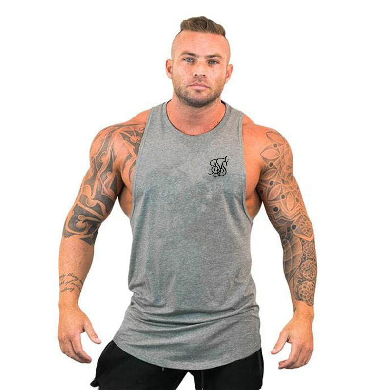 

Модная спортивная рубашка для тренировок, топ для фитнеса, мужская майка для тренажерного зала, Мужская брендовая майка для бодибилдинга, майки без рукавов для мышц