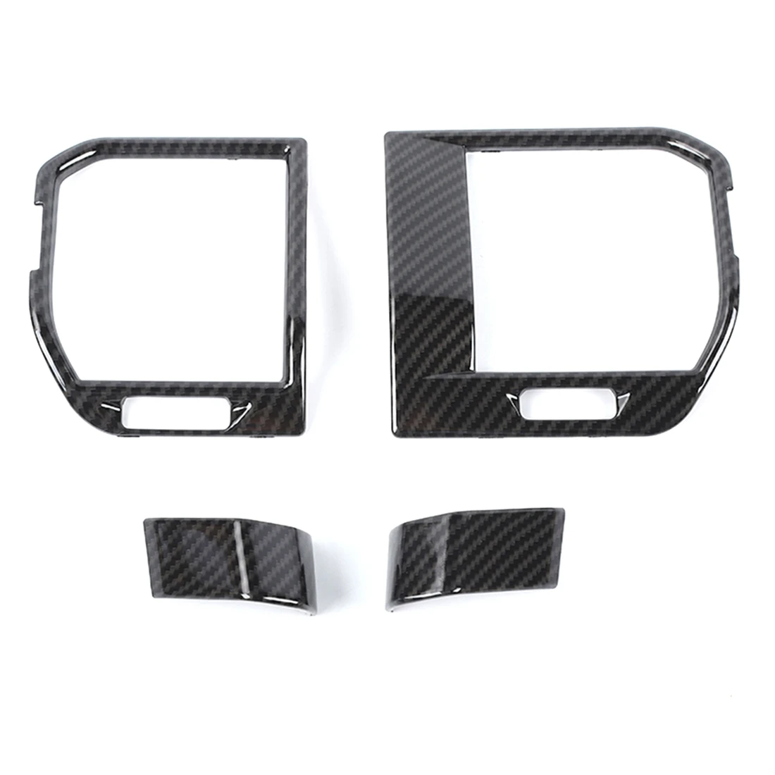 

Декоративная накладка на решетку вентиляционного отверстия центральной консоли, аксессуары для Ford F150 2021 2022, ABS углеродное волокно