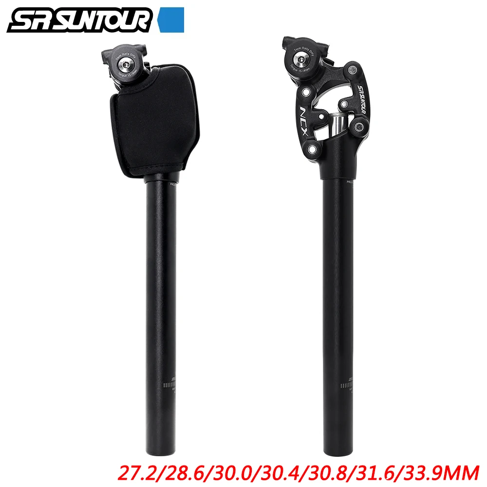 

SR SUNTOUR NCX Bike Shock Absorber Travel Seatpost 350mm*27.2/28.6/30.0/30.4/30.8/31.6/33.9mm Bicycle Seat Tube