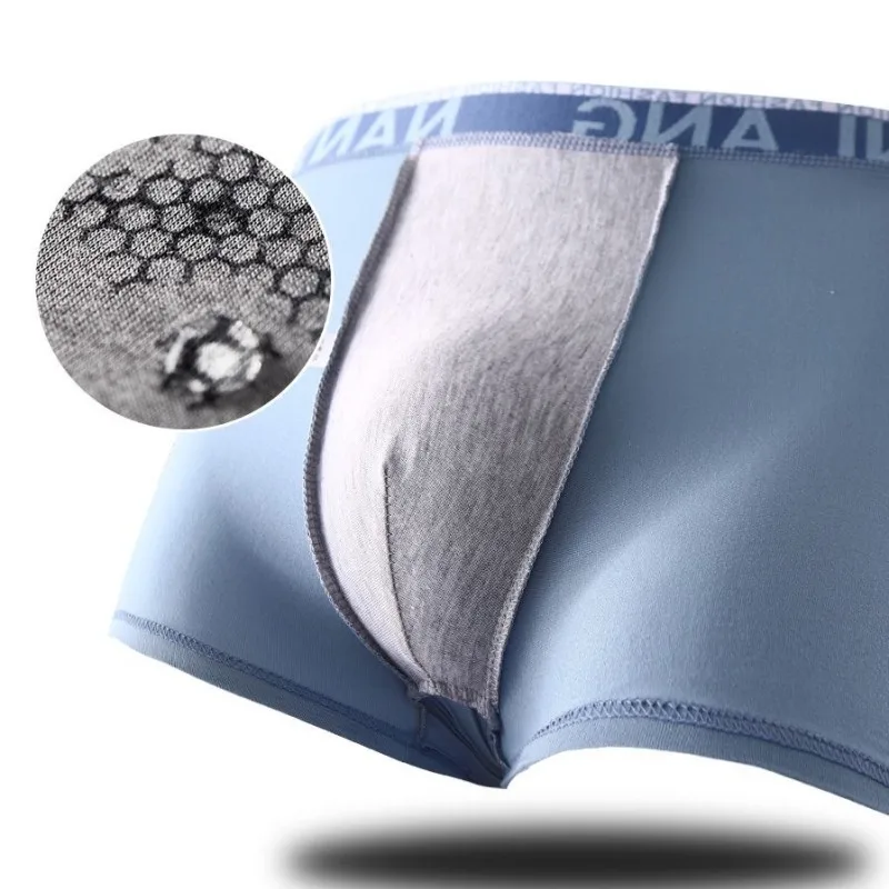 Mens Underwear Boxers Fashion Solid Elastic Panties Men's Underpants Boxer Comfortable Breathable Underwear Boxershort Shorts