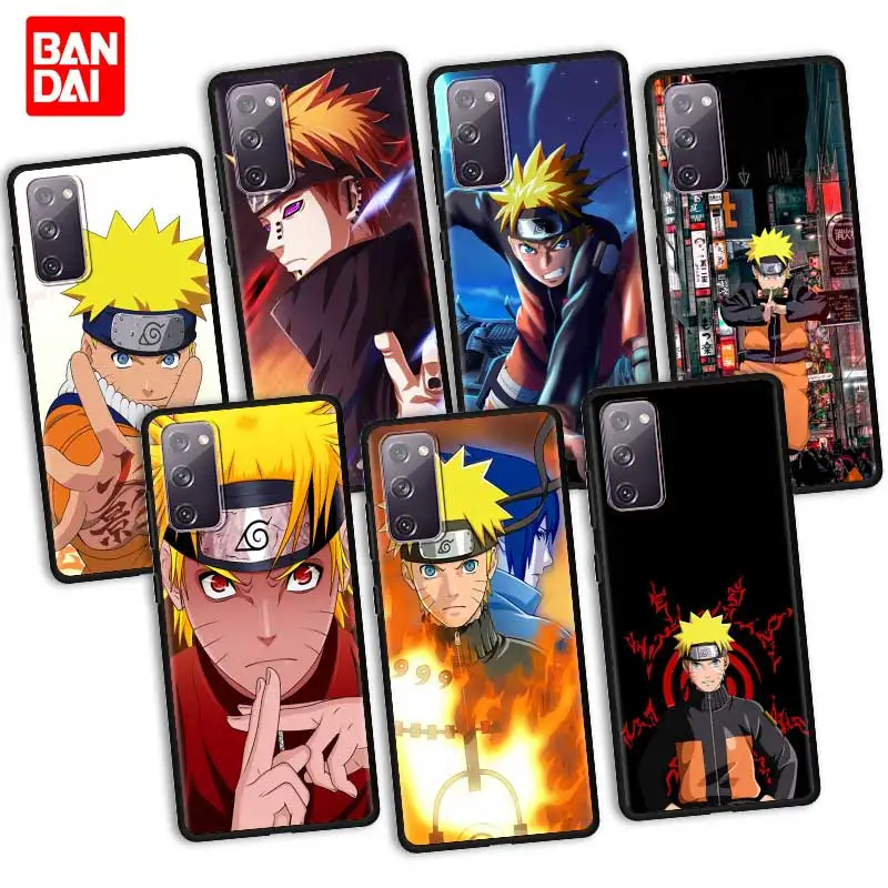 

Anime Naruto Phone Case for Samsung Galaxy S20 FE S21 S10 S9 Plus Ultra 5G S20fe S21fe S20ultra Cover Casing Luxury Soft Black