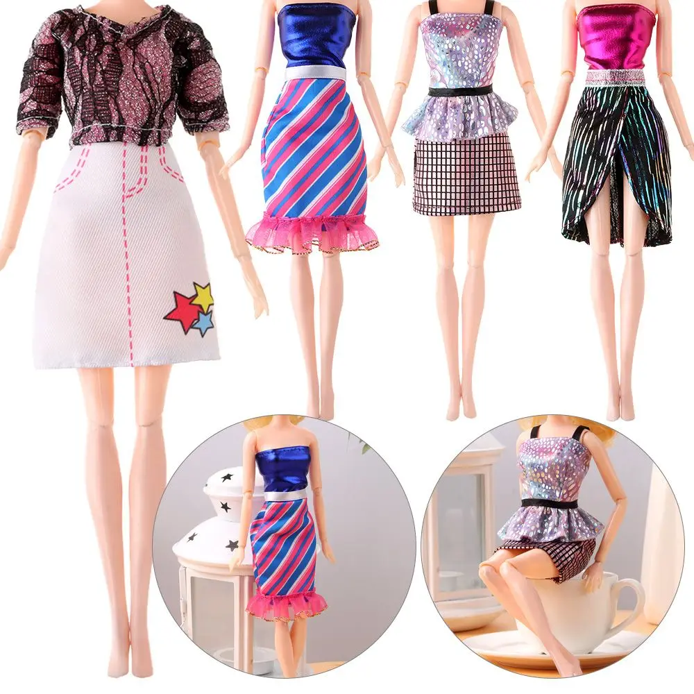 

Модное платье 30 см, повседневная одежда, аксессуары для кукол, Кукольное платье, юбка, костюм, одежда для девочек