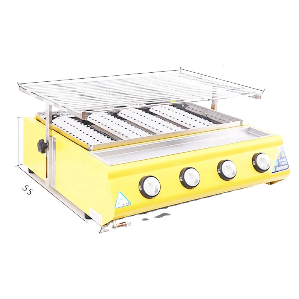 

Hot Sale korean restaurant tabletop bbq grills Smokeless Gas Grill Outdoor BBQ Machine for sale