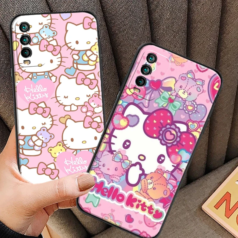 

Kuromi Hello Kitty Phone Cases For Xiaomi Redmi 9C 8A 7A 9AT 7 8 2021 7 8 Pro Note 8 9 9T 8T Cases Carcasa Funda Soft TPU