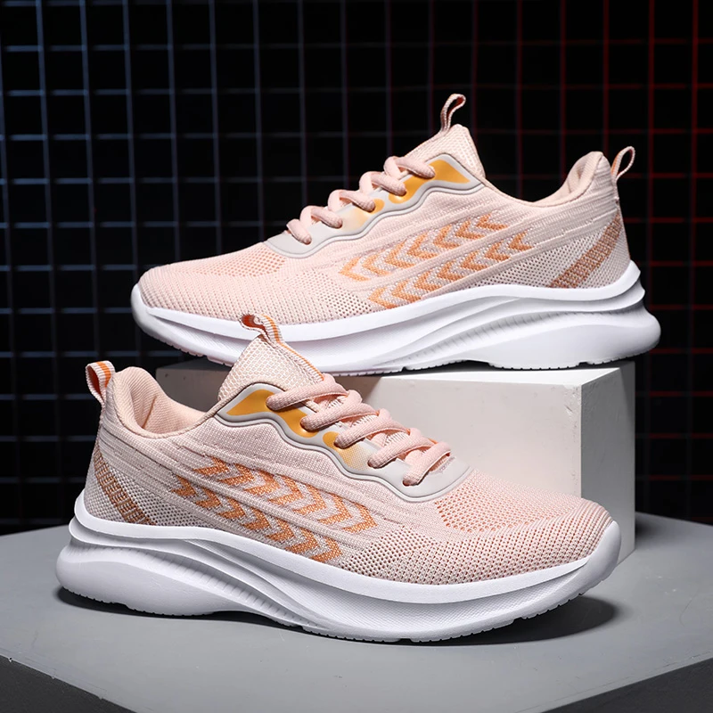 

Women Breathable Shoes Fashion Casual Walking Mesh Flat Shoes Sneakers Women 2023 Spring New Vulcanized Shoes Female Footwear