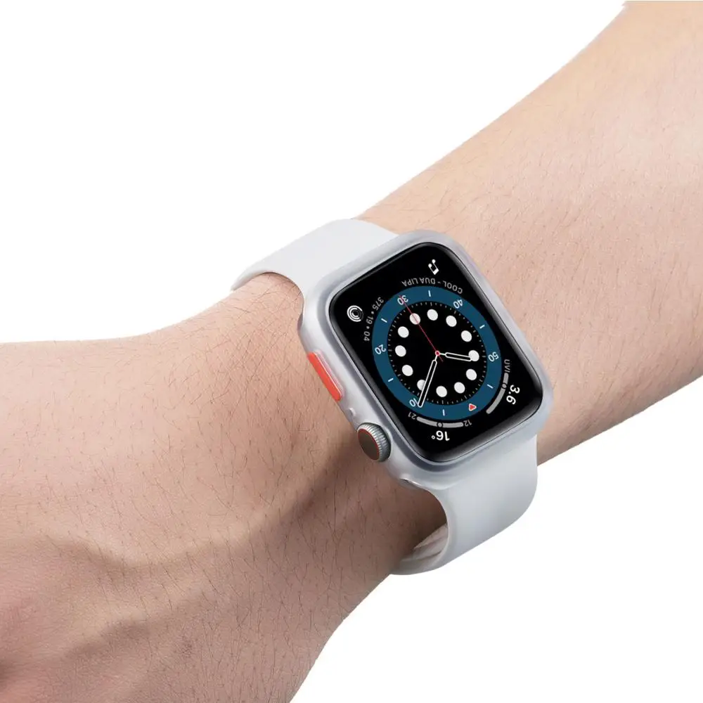 Мягкий силиконовый чехол для Apple Watch 5 6 se 3 42 мм 38 аксессуары iWatch 40 44 | Наручные часы
