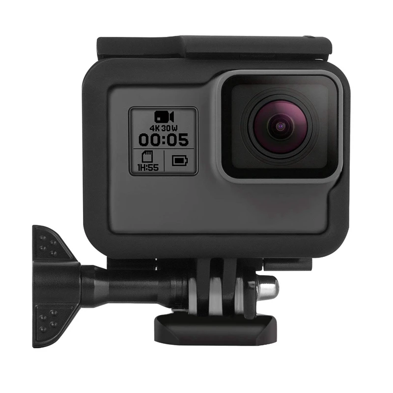 

6X рамка для Gopro Hero (2018) / 6 / 5 защитная оболочка для корпуса Аксессуары для фотографий (черный)