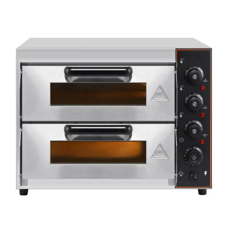 

3KW 2 Chambers Pizza Oven Fireclay Brick Bread Oven