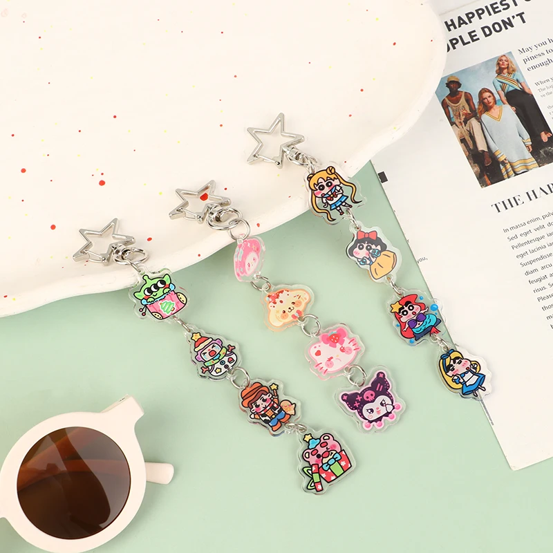 Брелок для ключей Crayon креативное акриловое украшение изящные маленькие