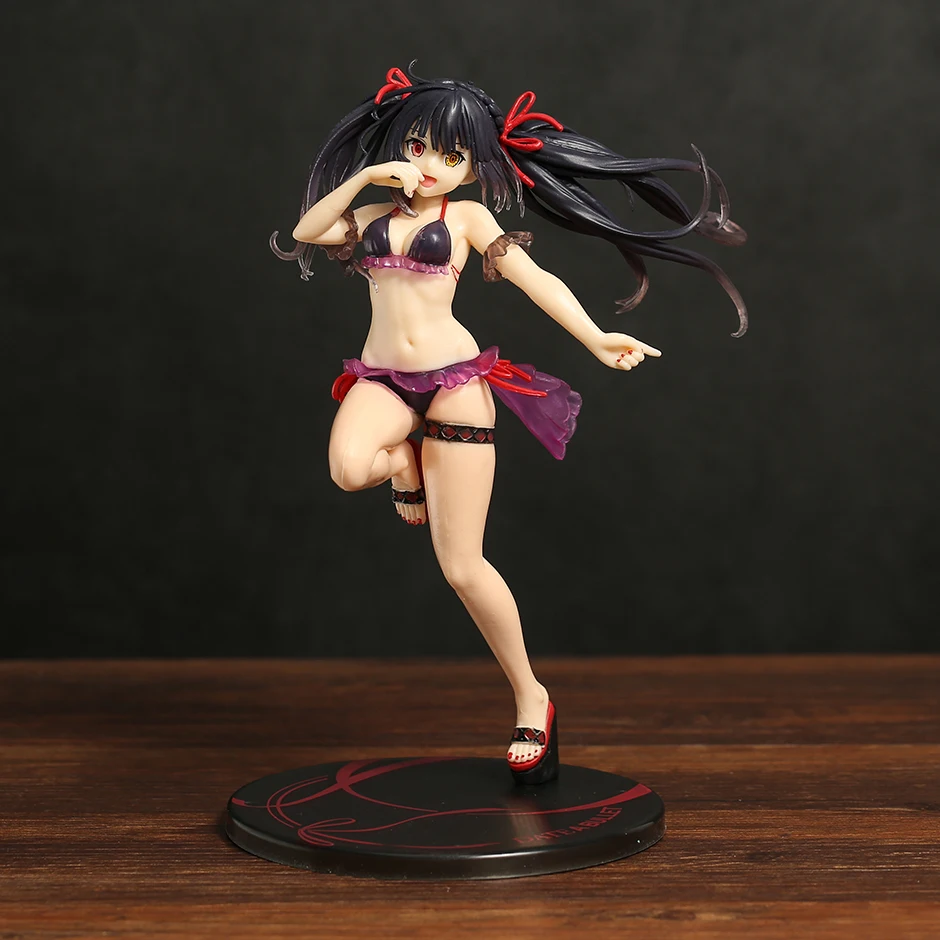 

Date A Live Tokisaki Kurumi Swimsuit Ver. Collection Model Doll PVC Figure Toy For Kids