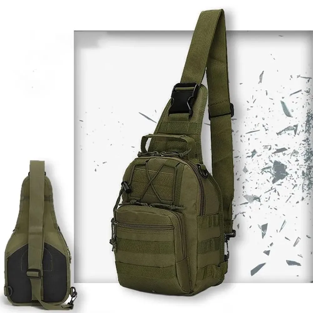 

Outdoor Shoulder Military Bag Sports Climbing Waterproof Chest Tactical Hiking Camping Hunting Daypack Fishing Molle Backpack