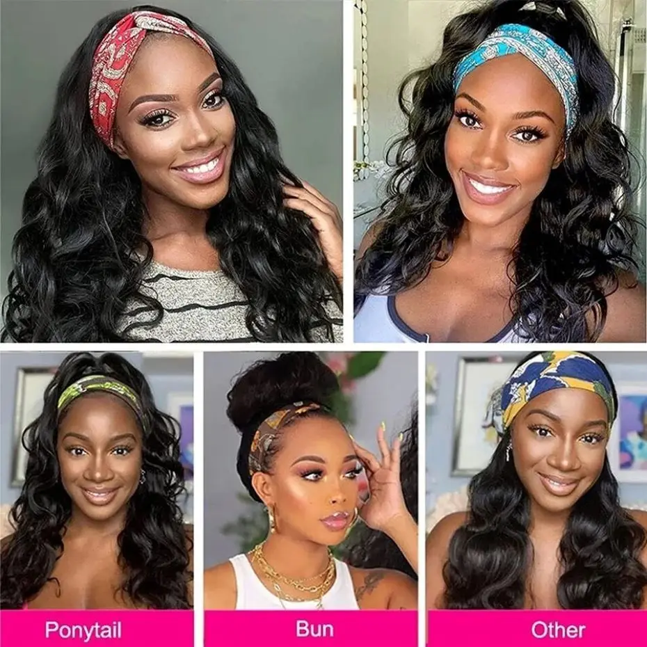 Бразильский парик Easy Go Body Wave 100% человеческие волосы средняя длина средний размер