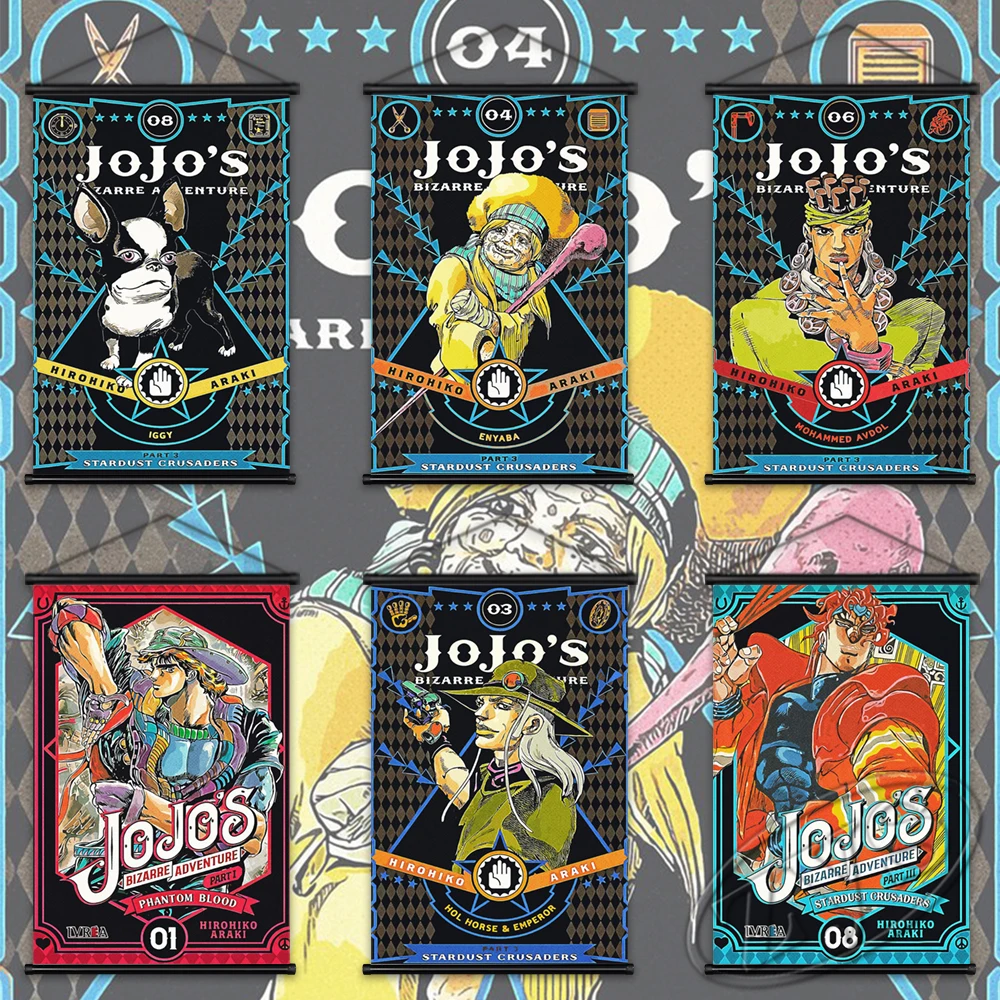 

JoJo's Bizarre Adventure Posters Canvas Paintings Modular Picture Hanging Scrolls Classic Wall Art Print Home Cuadros Decorative
