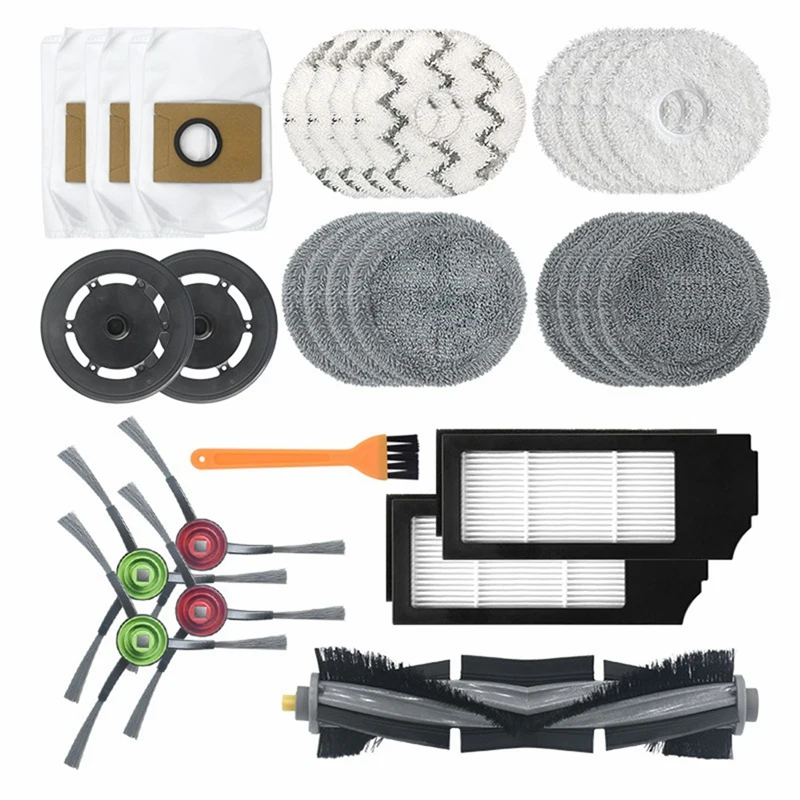 

Набор аксессуаров для робота-пылесоса Ecovacs Deebot X1 Turbo/ Omni, комплект из 29 предметов, основная боковая щетка, насадка на швабру, тканевый фильтр, ...