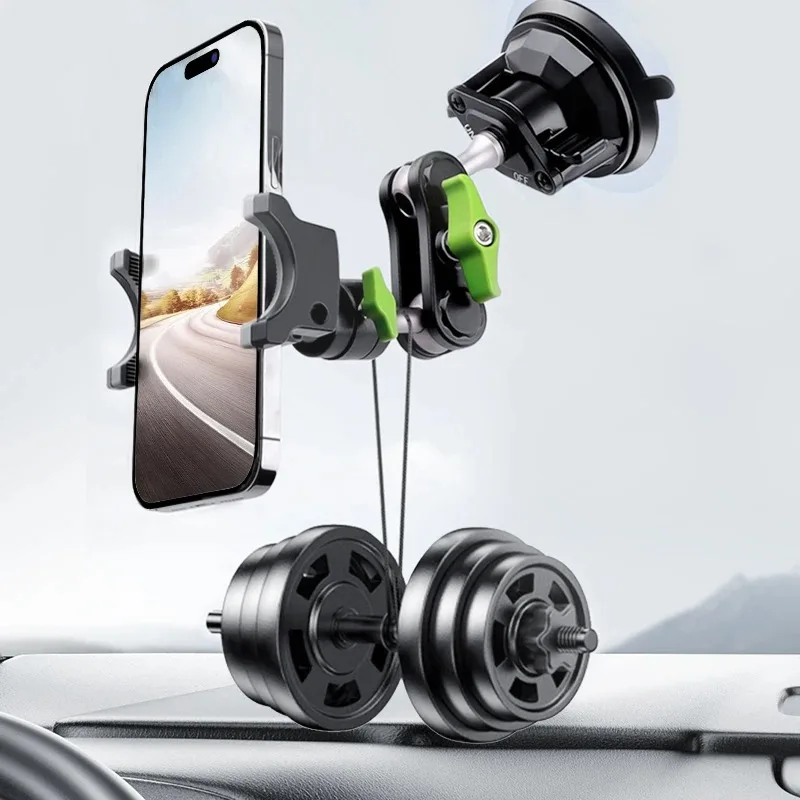 Фото Автомобильный держатель для телефона на присоске Lanparte для iPhone 15 Pro Max и Huawei P60 Pro, высококачественные аксессуары №2