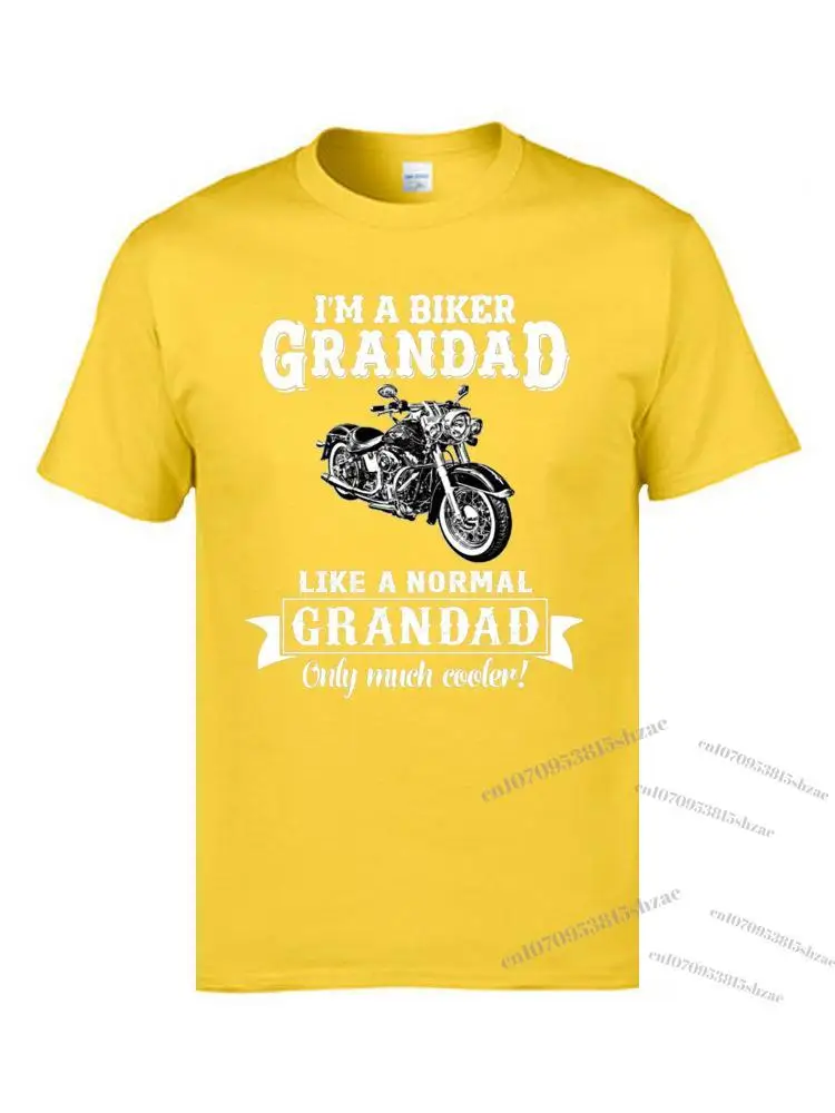 

Grandad Biker Black T Shirt Motorcycle Vintage Designers Men's Cotton Tshirts 3D Motorbiker Autocycle Tee Shirt Father's Day