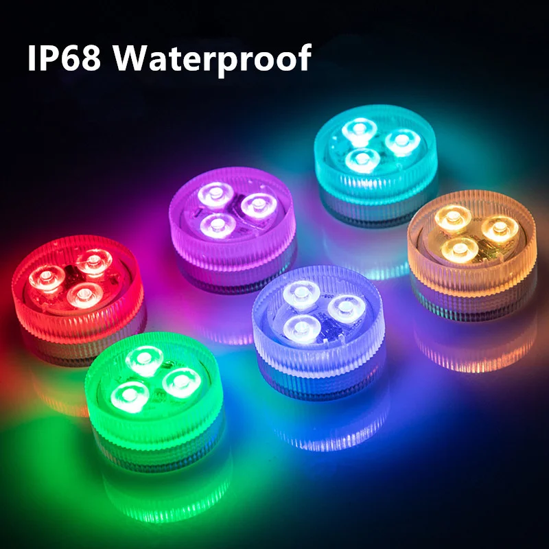 

Underwater Light Outdoor Lighting IP68 Waterproof Led Pool Light Submarine Light IR Remote Control Fishing Light Vase Decoration