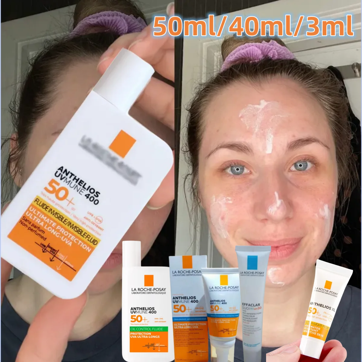 

Оригинальный солнцезащитный крем La Roche Posay SPF 50 +, 50 мл, солнцезащитный крем для лица без масла, ультра-быстрое жидкое широкое спектра, универсальный солнцезащитный оттенок