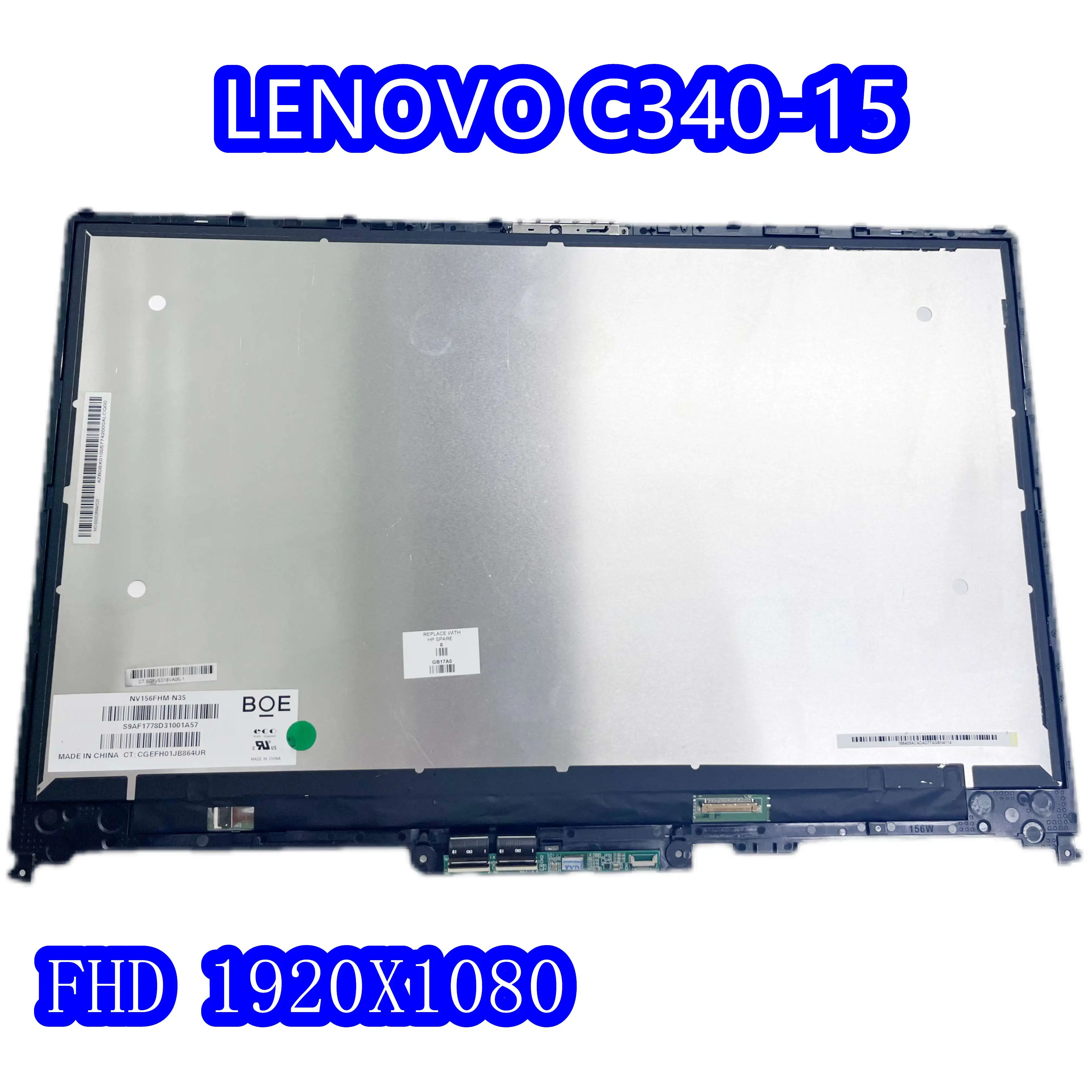 15.6&quot For Lenovo Chromebook C340-15 Ideapad C340-15IML C340-15IIL C340-15IWL Touch Screen Replacement Assembly FHD 1920X1080 - купить по