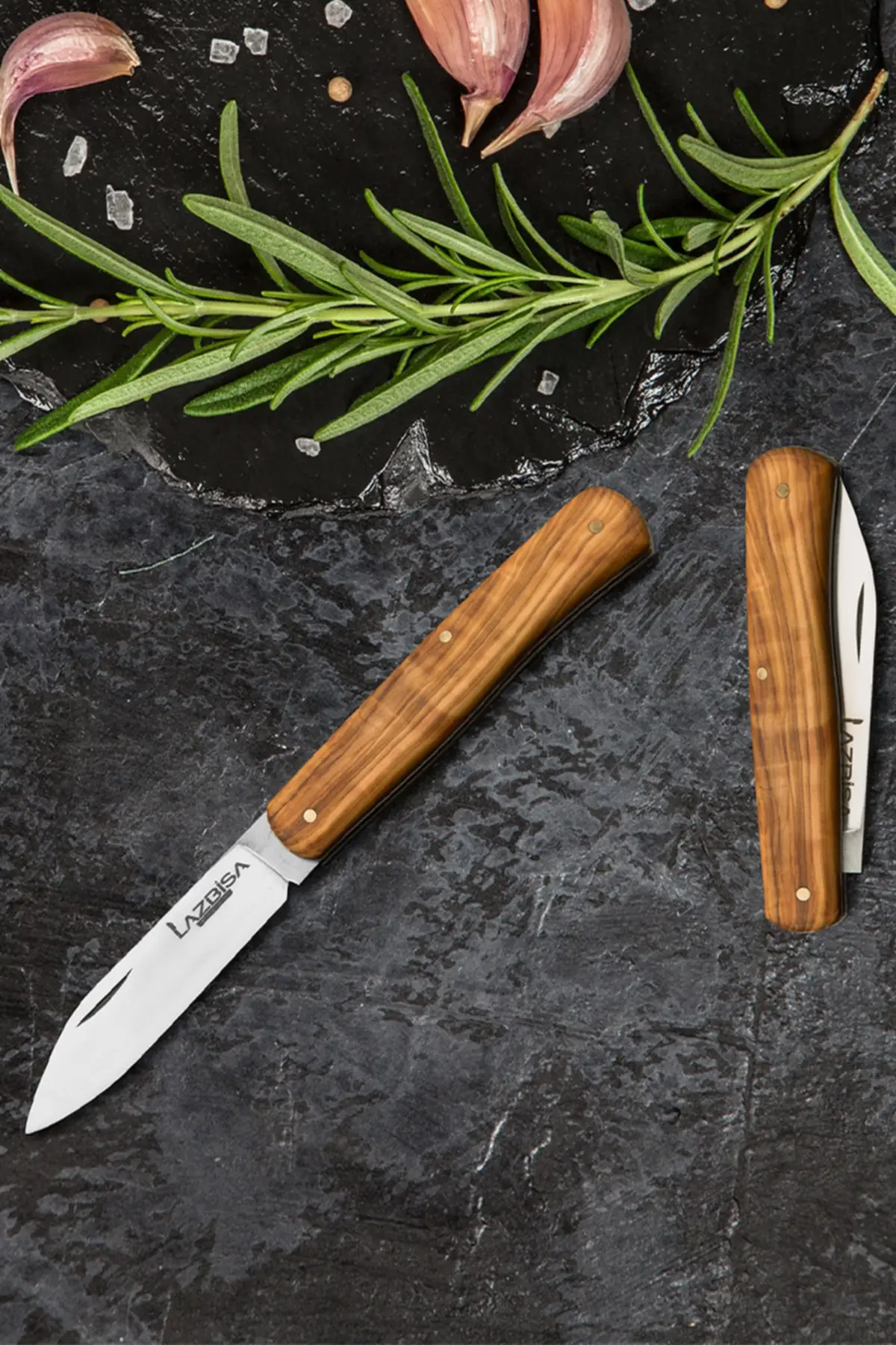 

Kitchen Knife Meat Bread Vegetable Fruit Knife Pocket Knife Camping Knife Handmade (20,5 Cm)