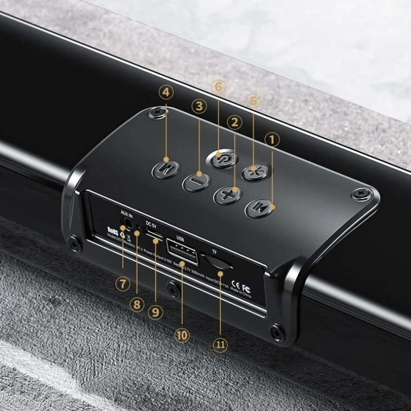 Новинка Wekome портативный Bluetooth-динамик объемный 3D звук распыленное пламя
