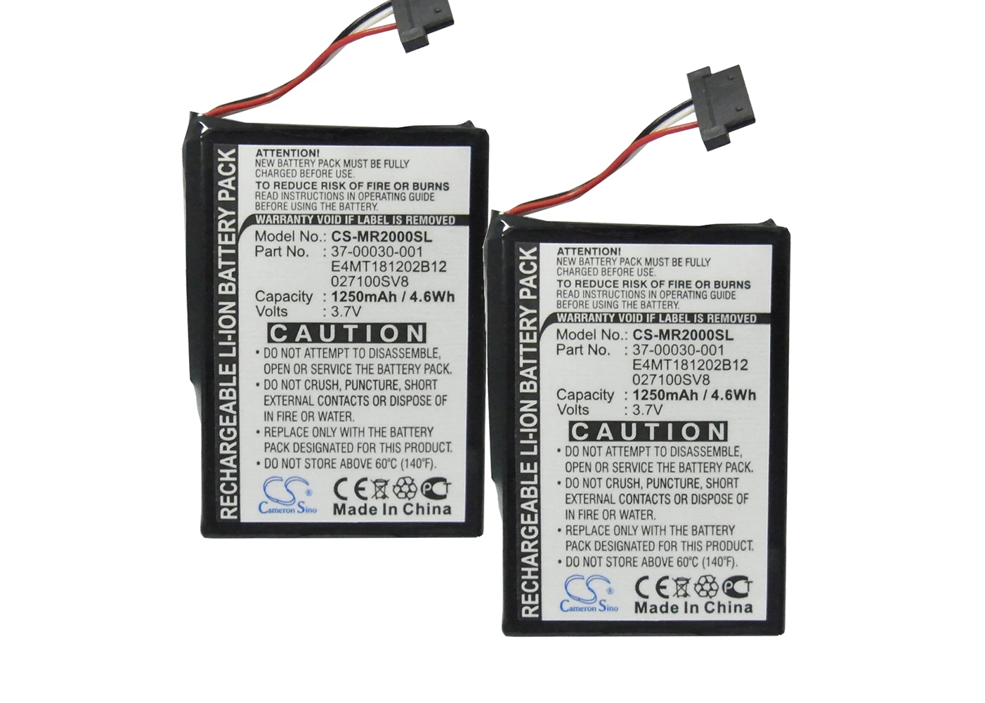 

2 упаковки 2200 мА аккумулятор для Magellan RoadMate 2250T, RoadMate 00030 T 027100SV8, 37--001, E4MT181202B12